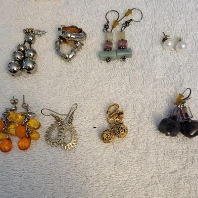 AN ASSORTMENT OF EARRINGS