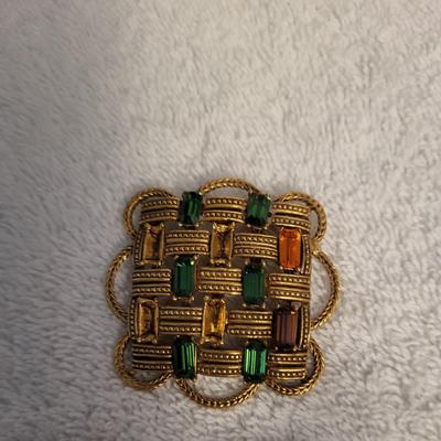 FLORENZA BROOCH, CLIP ON EARRINGS AND BRACELET