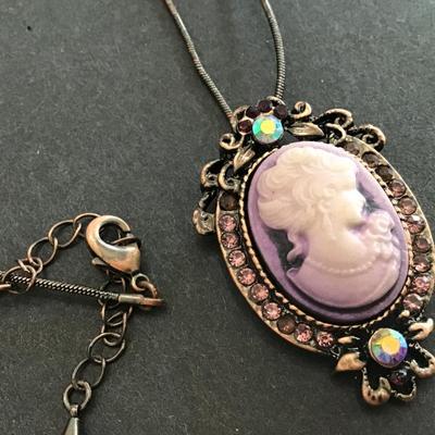 Costume Cameo Necklace