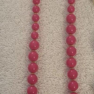 PINKS AND WHITE COSTUME JEWELRY