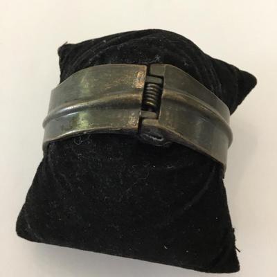 Cool Blue green bronze, toned leaf cuff leaf bracelet very nice very beautiful