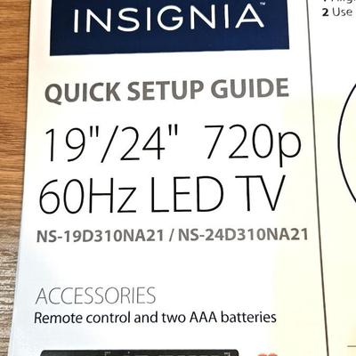 Insignia 19 Inch TV with Wood Cart