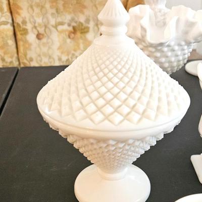Milk Glass Lot
