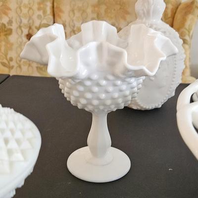 Milk Glass Lot