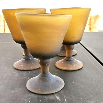 7 Vintage Horn Goblet