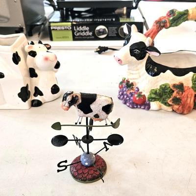 3 Piece Cow Design Lot