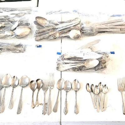 Vintage Silverware Silver Plate Lot