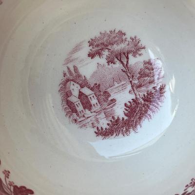 Sale Photo Thumbnail #874: Red transferware.  Great condition!