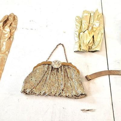 Gold Purse/Glove Lot