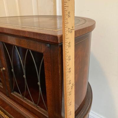 LOT 77: Wooden Side / End Tables - Dixie Side 2 Drawer with 2-Tiered Drum Style