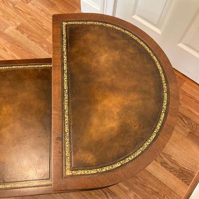 LOT 77: Wooden Side / End Tables - Dixie Side 2 Drawer with 2-Tiered Drum Style