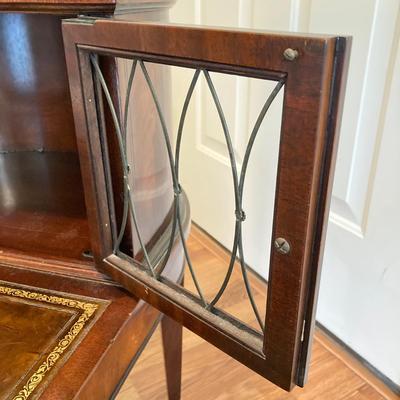 LOT 77: Wooden Side / End Tables - Dixie Side 2 Drawer with 2-Tiered Drum Style