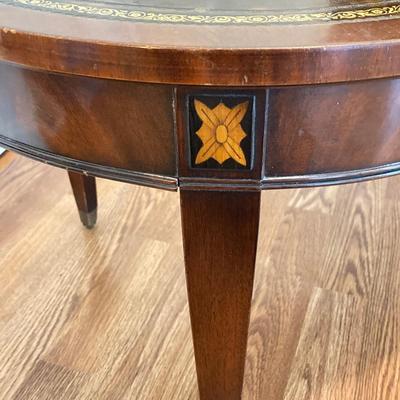 LOT 77: Wooden Side / End Tables - Dixie Side 2 Drawer with 2-Tiered Drum Style