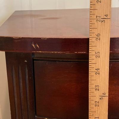LOT 77: Wooden Side / End Tables - Dixie Side 2 Drawer with 2-Tiered Drum Style