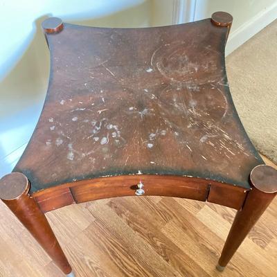 LOT 79: Pair of Wooden Accent One Drawer Tables