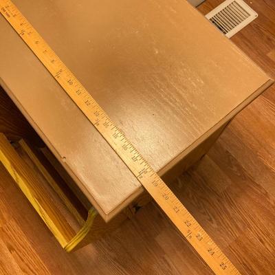 LOT 80: End Table Floor Lamp Cabinet Rack Combo