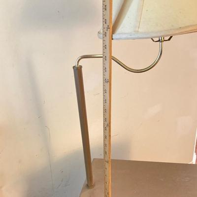 LOT 80: End Table Floor Lamp Cabinet Rack Combo
