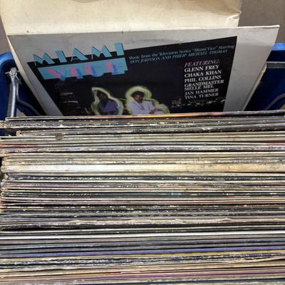 LOT 90: Crate of Lp's: Eddie Murphy, Prince, Luther Vandross, Sting, Miami Vice and More
