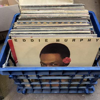 LOT 90: Crate of Lp's: Eddie Murphy, Prince, Luther Vandross, Sting, Miami Vice and More