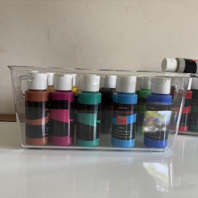 LOT 94: Craft Night: Woodcarving Set, Balsa Wood Blocks, Paints, Canvas, Easel and More