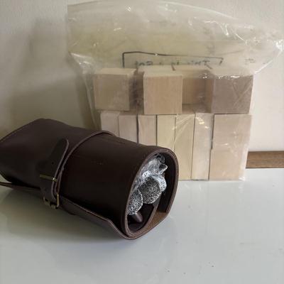 LOT 94: Craft Night: Woodcarving Set, Balsa Wood Blocks, Paints, Canvas, Easel and More