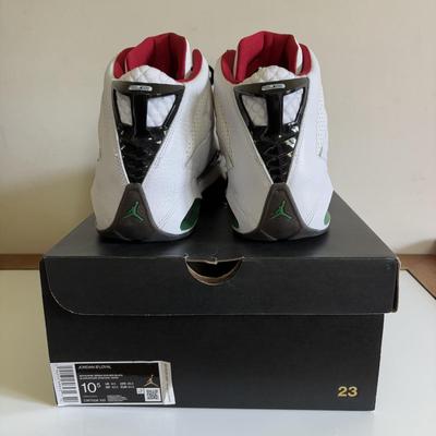 LOT 100: Nike Air Jordan B'Loyal, White/Oine Green-Gym Red Black