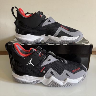 LOT 106: Nike Air Jordan Westbrook One Take, Black White, Cement Gray
