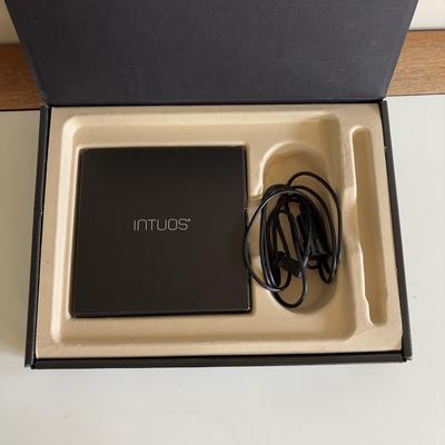 LOT 108: Wacom Intuos Drawing Tablet (missing pen) & Desk Lamps