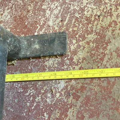LOT 220: Heavy Duty Metal Firewood Log Storage Rack with Charcoal Chimney Starter