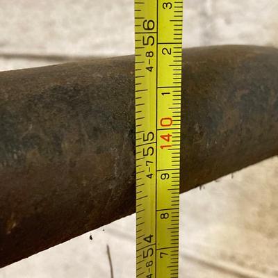 LOT 220: Heavy Duty Metal Firewood Log Storage Rack with Charcoal Chimney Starter