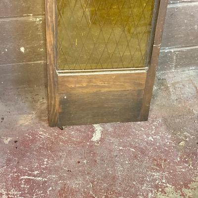LOT 221: Vintage Wooden Folding Door / Cabinet with Panels / Inserts for Repurposing or Repair