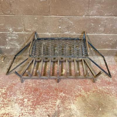 LOT 222: Cast Iron and Metal Fireplace / Firepit Grates