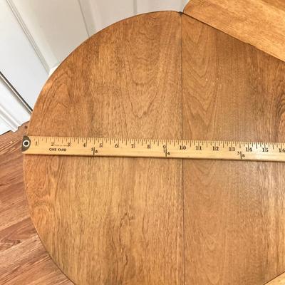 LOT 224: Tri-Fold Drop Leaf Wooden Accent Table with Wheaton Glass Martin Luther King and 1972 Republican Decorative Collectible Bottles