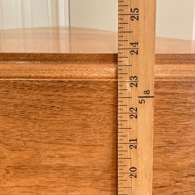 LOT 224: Tri-Fold Drop Leaf Wooden Accent Table with Wheaton Glass Martin Luther King and 1972 Republican Decorative Collectible Bottles