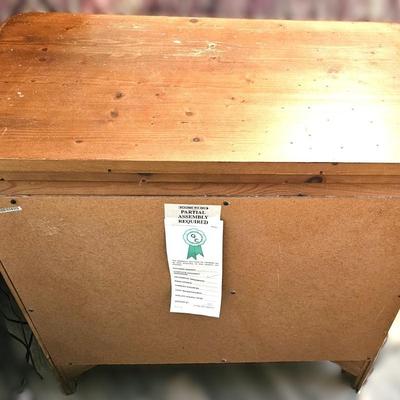 Wood Bedside Table