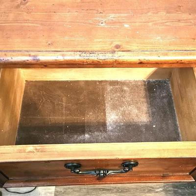 Wood Bedside Table