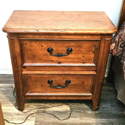 Wood Bedside Table