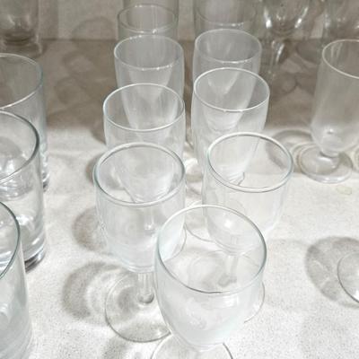 Complete Glass Cup Lot