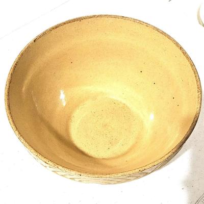 Vintage Yellowware Mixing Bowl