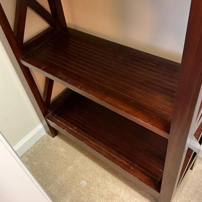 735 Mahogany Two Tier Shelf