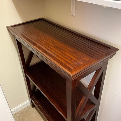 735 Mahogany Two Tier Shelf
