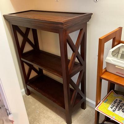 735 Mahogany Two Tier Shelf