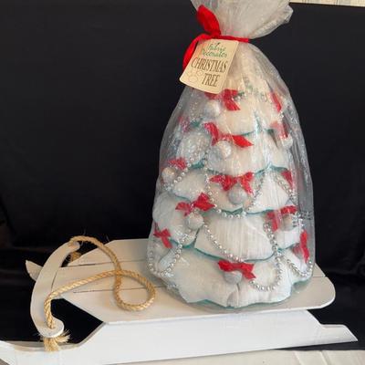 Sledge, cloth Christmas Tree
