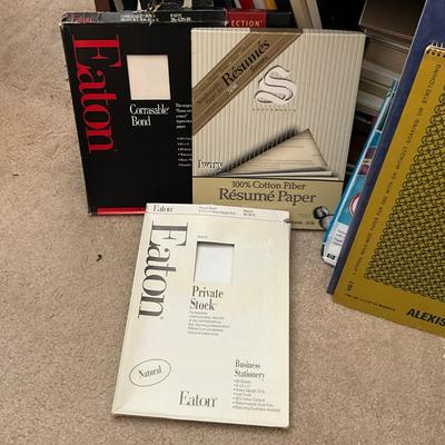 743 Large Lot of Resume paper & Poster Board