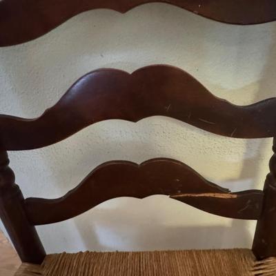 Chair from Germany back limb is broken