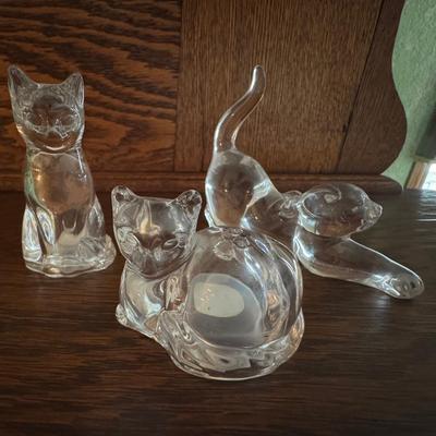 Knick knacks glass cats