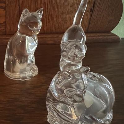 Knick knacks glass cats