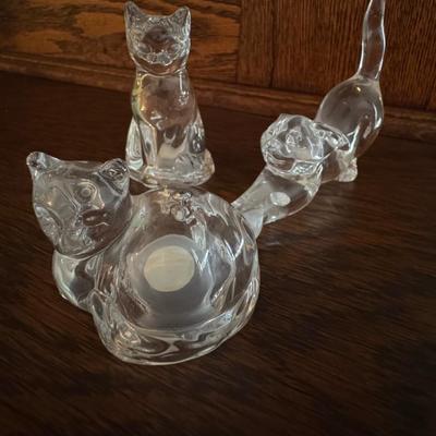 Knick knacks glass cats