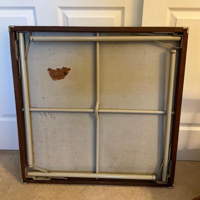 761 1950's Olive Game Card Table