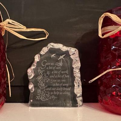 Vintage glass candy and more